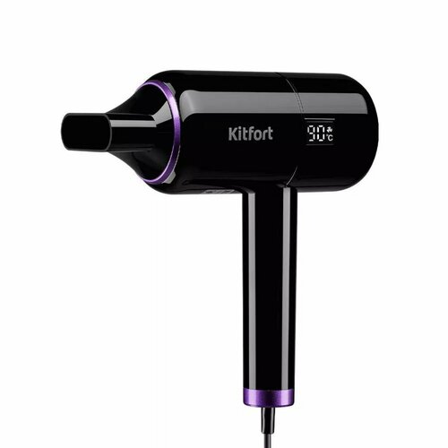 Фен КТ-3241 1400 Вт регулировка скороститемпературы концентратор чёрный 634100₽