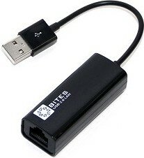 5bites Кабель-адаптер UA2-45-02BK USB2.0 сетевая карта - RJ45 10/100 Мбит/с 10см