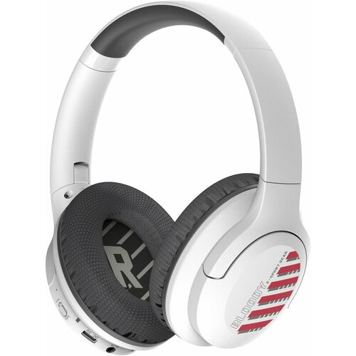 Наушники накладные A4Tech Bloody MH360 белый беспроводные bluetooth оголовье MH360 WHITE 4470₽