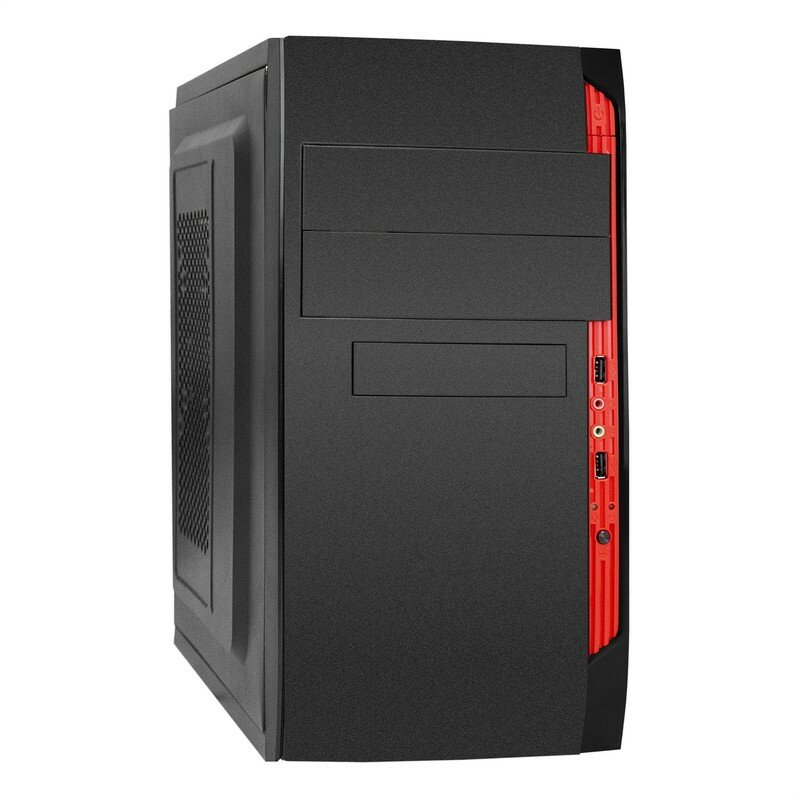 EX272732RUS, Корпус Minitower ExeGate QA-410-XP350 (mATX, БП XP350 с вент. 12см, 2*USB, аудио, черный)