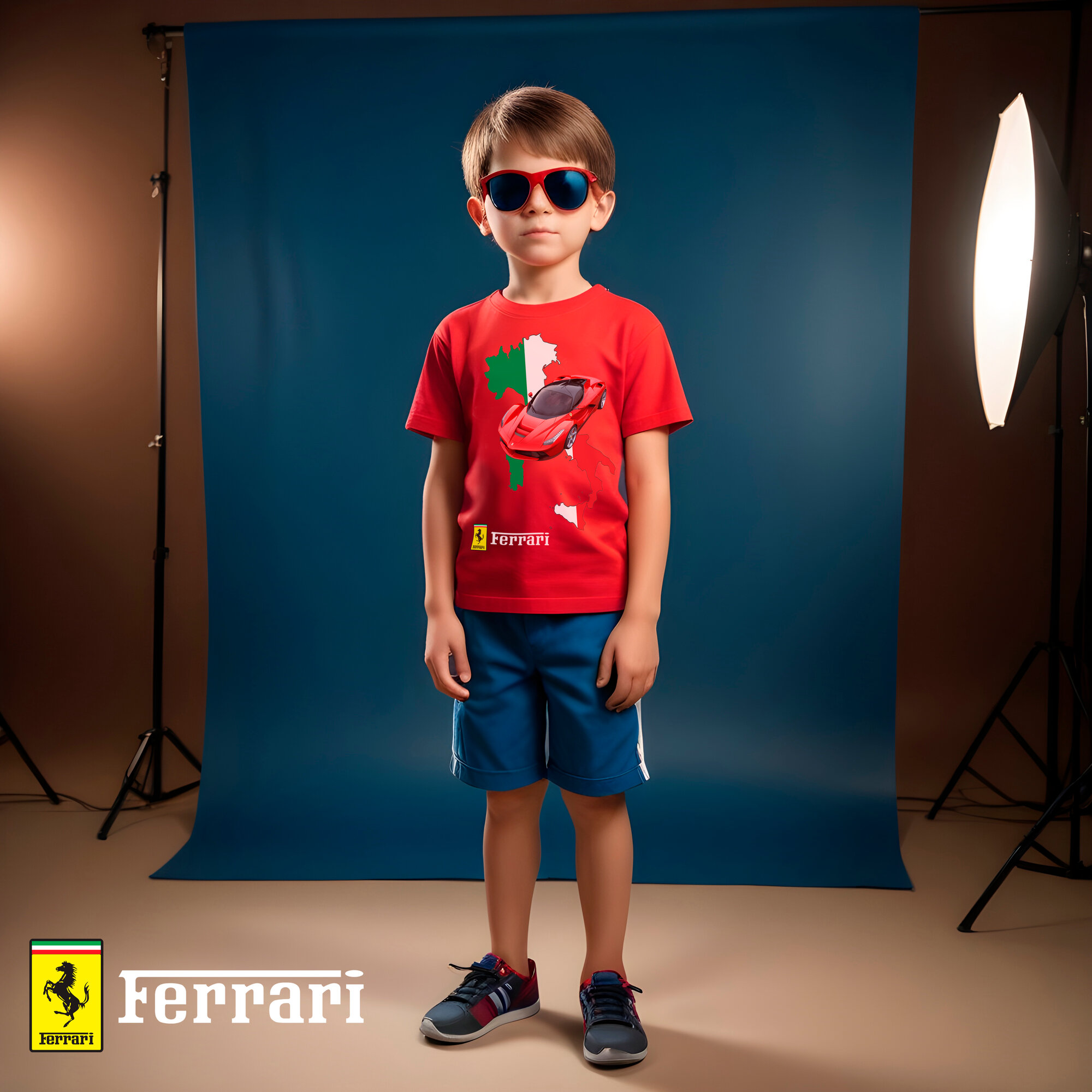 Футболка CHASTE KIDS Феррари / Ferrari Автомобили