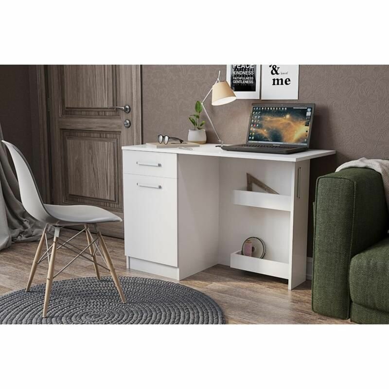 фото Стол письменный раскладной, 586(1100)х490х740, Белый