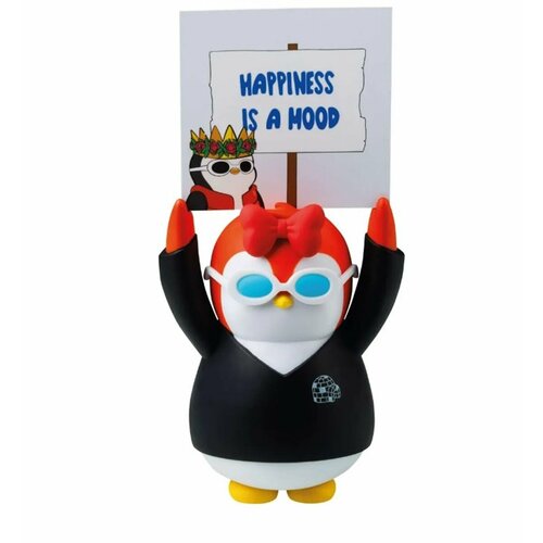 Фигурка Pudgy Penguins Пингвин 165 см в черной куртке с доской для письма PUP6015-B 3990₽