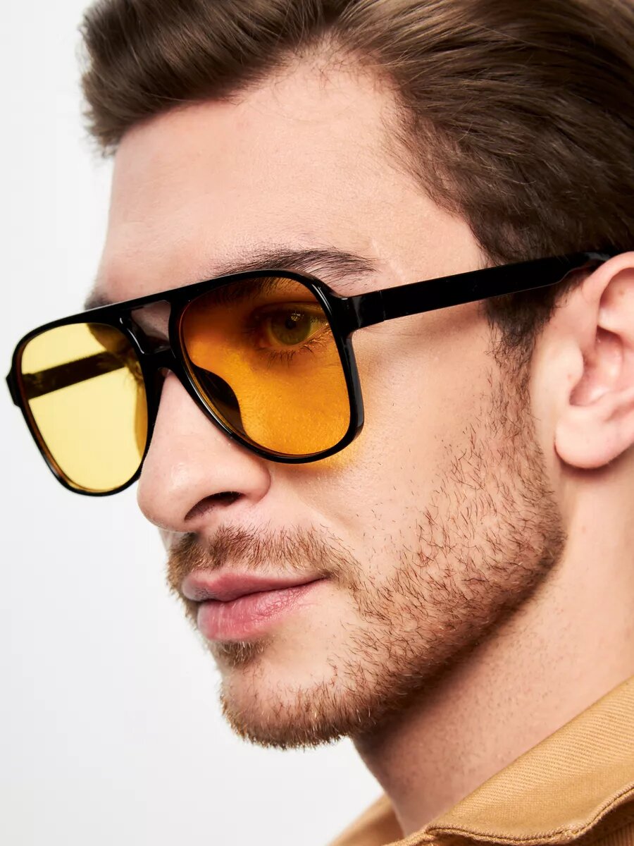 Солнцезащитные очки , черный/желтый — фото 1