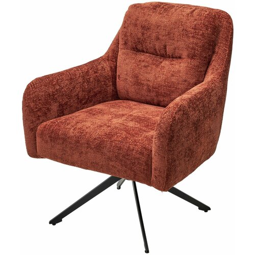 Кресло поворотное SHADE HAGA44 M CITY коричневый черный ткань металл мягкое сиденье с подлокотниками 32468₽