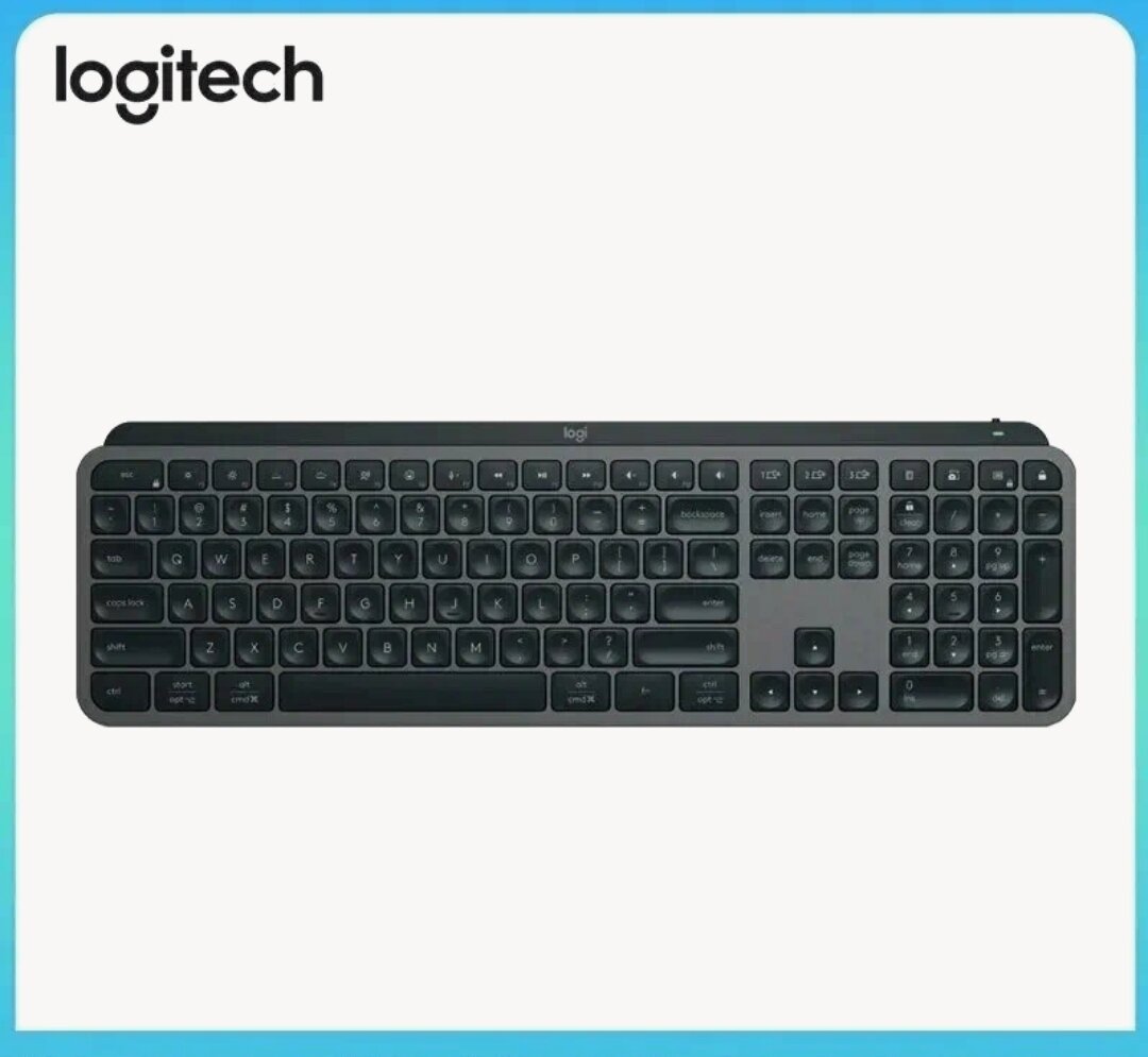 Клавиатура Logitech MX Keys S, графит русская