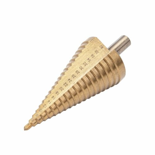 Ступенчатое сверло по металлу 4-40мм с титановым покрытием 1050₽