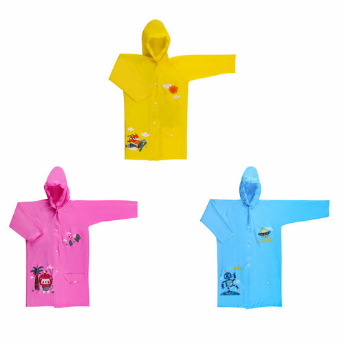 INBLOOM Дождевик детский S45x76 M47x82 L50x86 ПВХ 100мкм 6 штук 2976₽