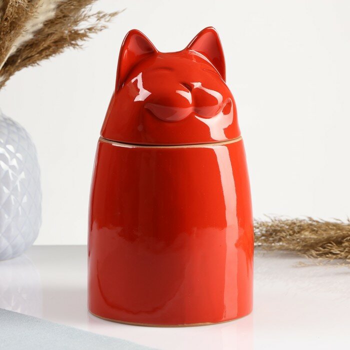 Банка "Котик" 0,95л / 20х11см, стандарт, микс