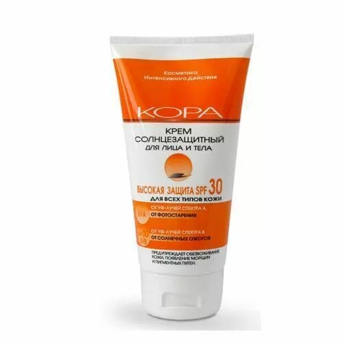 Кора Крем солнцезащитный SPF 30 для лица и тела 150 мл