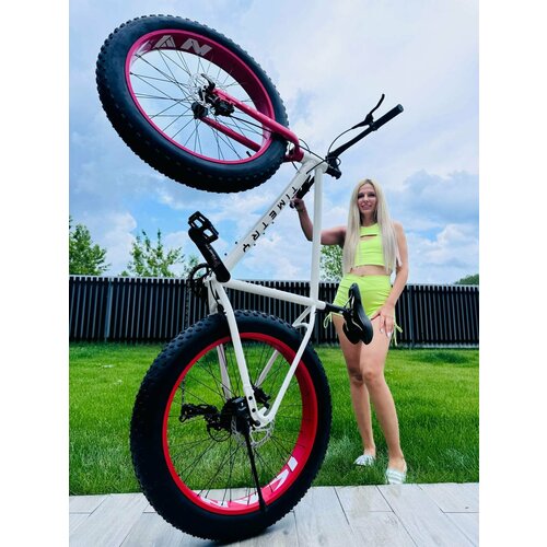 Велосипед фэтбайк Fatbike Time Try TT2228s 26 Алюминиевая рама 195 Гидравлический Тормоз белый 36900₽