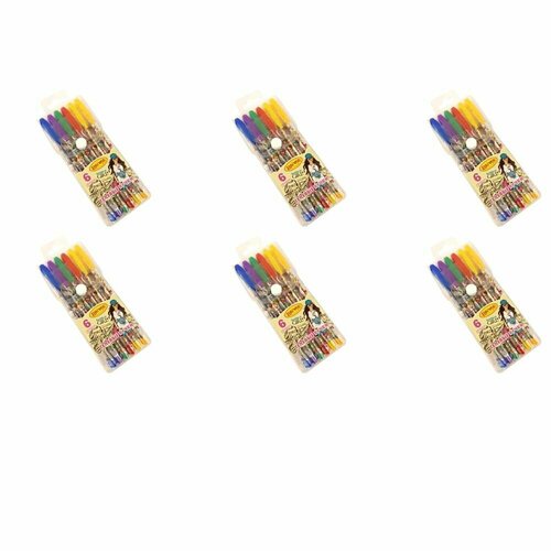 Лимпопо Набор ручек гелевых Fashion 6 цветов 6 уп 1129₽