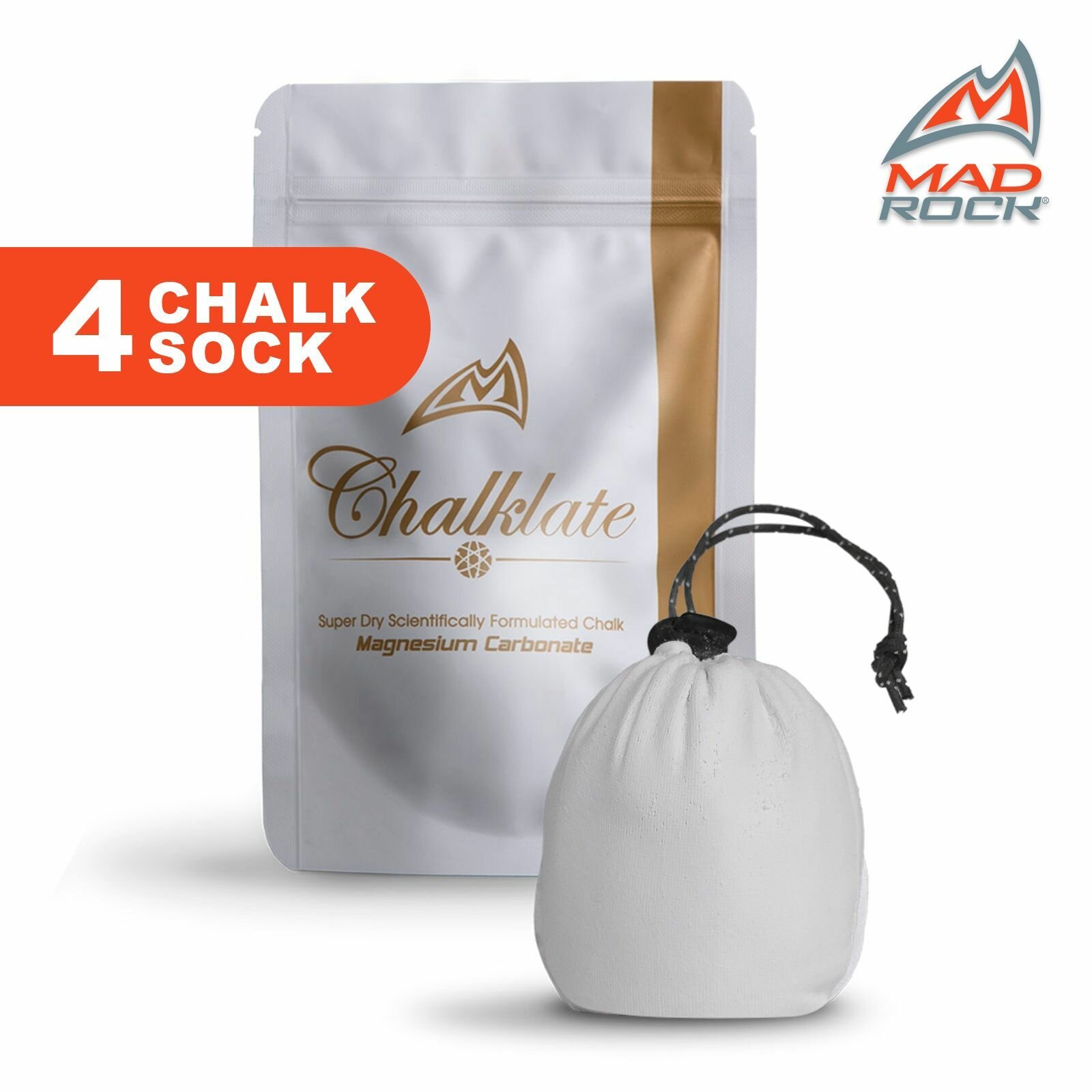 Многоразовый мешочек-шарик с магнезией MAD ROCK REFILLABLE CHALK SOCK арт.851010(4 шт.)