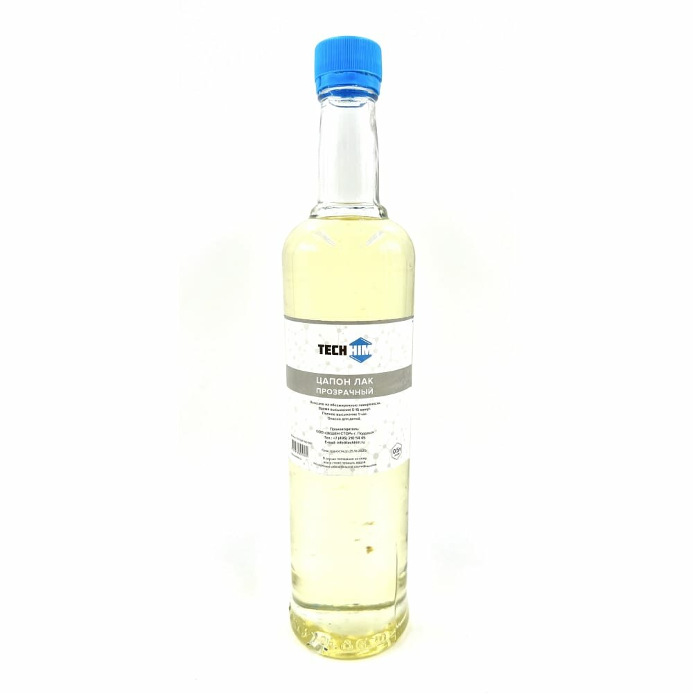 фото TECHHIM цапон лак прозрачный 500 мл. TH-TSAP-NO-500