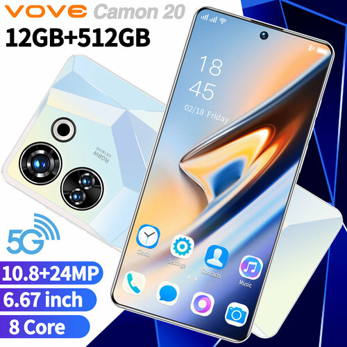 Camon 20 12512GB 75 FHD Android смартфон24MP 11825₽