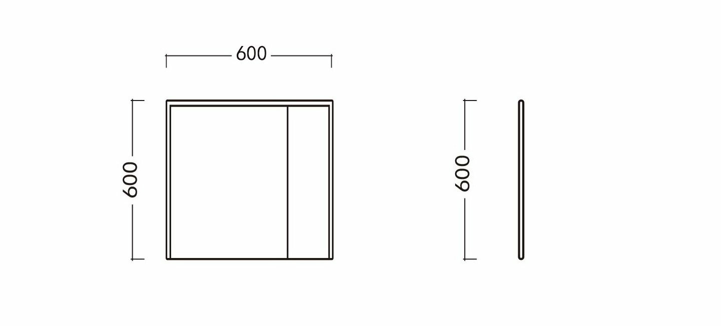 Мебель для ванной Ceruttispa подвесная, с зеркальным шкафом, с двойной раковиной, темно-серый - фото №6