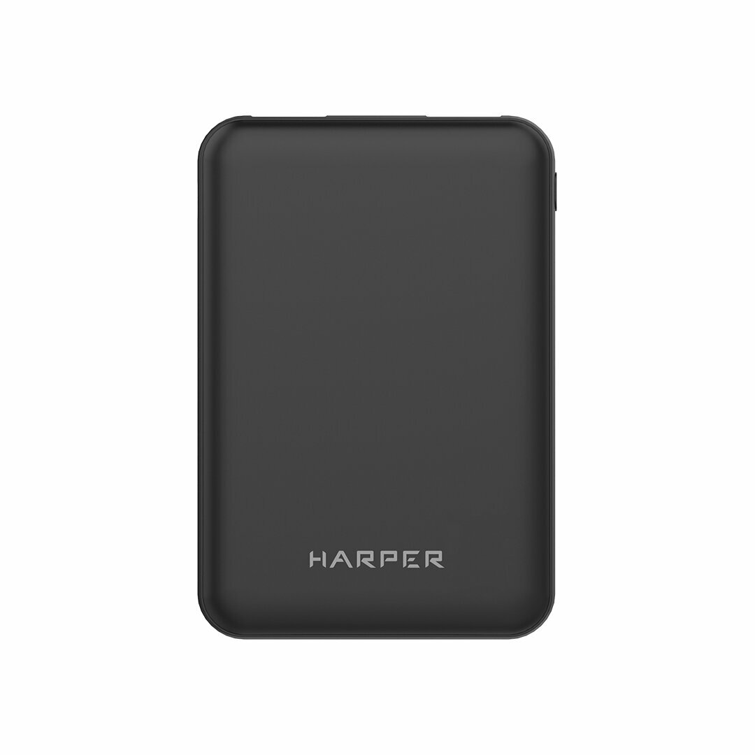 Внешний аккумулятор HARPER PB-5001 (5000 мАч, защита от короткого замыкания), черный