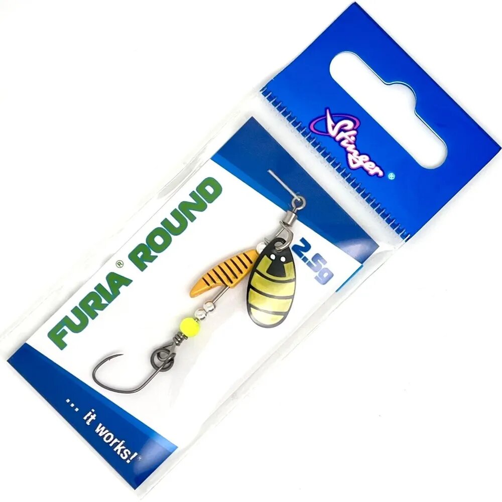 Блесна Stinger Furia Round #0 2,5гр #HB Для ловли форели — фото 1