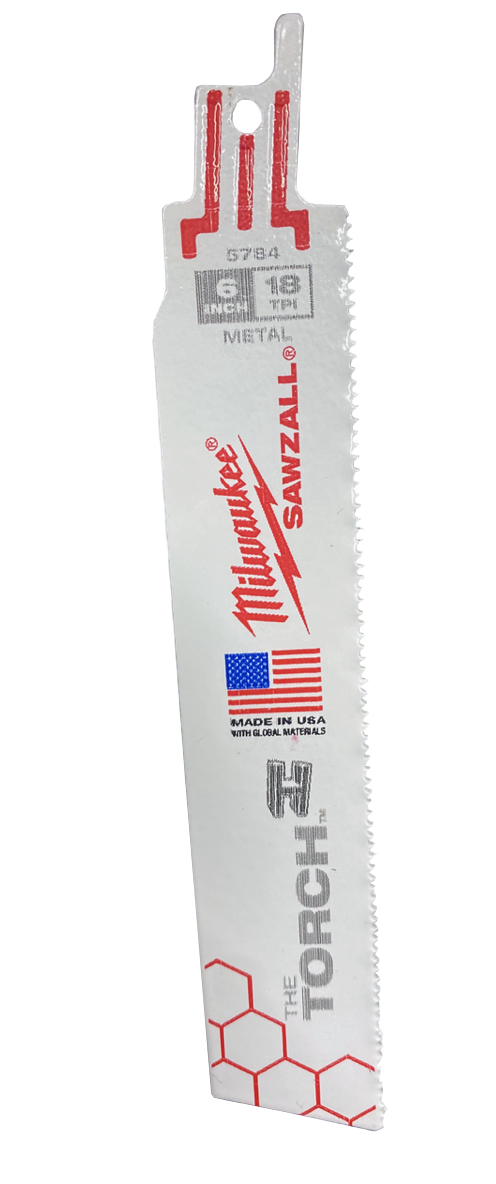 Сабельное полотно Milwaukee по металлу THE TORCH 18TPI 150мм 48-00-5784