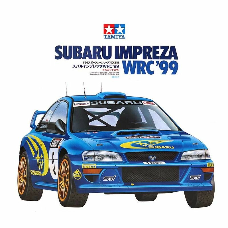 Сборная модель Машинка Tamiya-24218 1/24 Subaru Impreza WRC 1999 car model kit