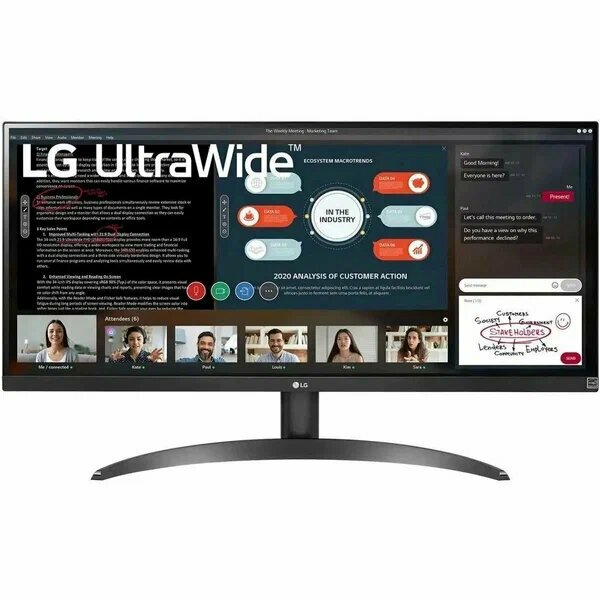 LCD LG 29" 29WP500-B UltraGear {IPS 2560x1080 75hz 5ms 250cd 1000:1 8bit(6bit+FRC) HDR10 2xHDMI2.0 AudioOut }