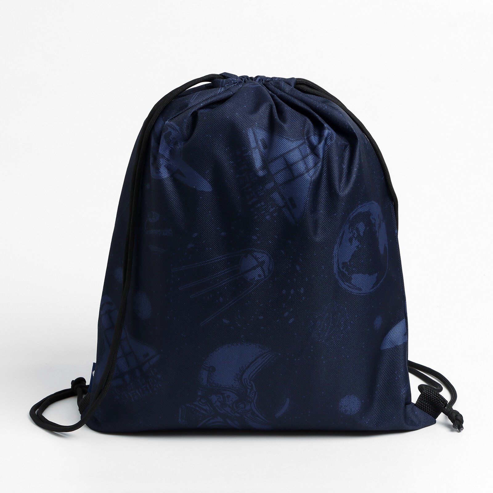 Мешок для обуви РОСКОСМОС х ONLYTOP размер 42 х 32 цвет синий