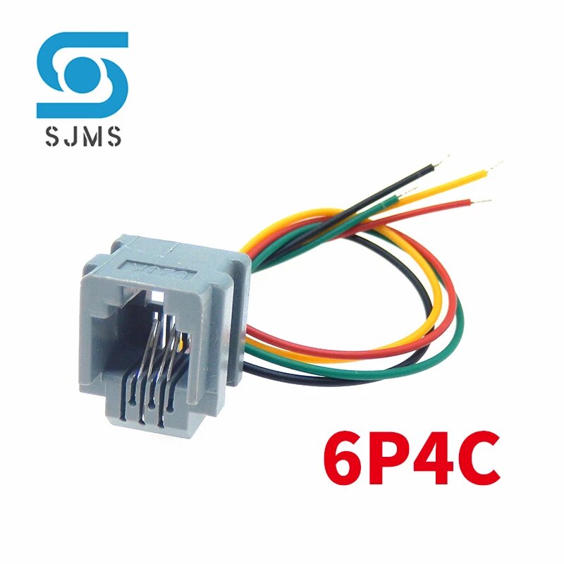Коннекторы RJ11/RJ12/RJ45 SJMSDZ 5 шт. 6P4C x 5PCS