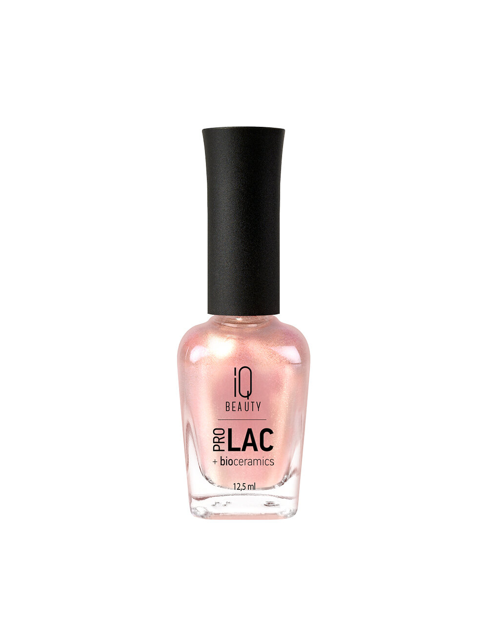 Лак для ногтей IQ Beauty PROLAC+bioceramics 082 Peach Bellini, перламутровый, 12.5 мл