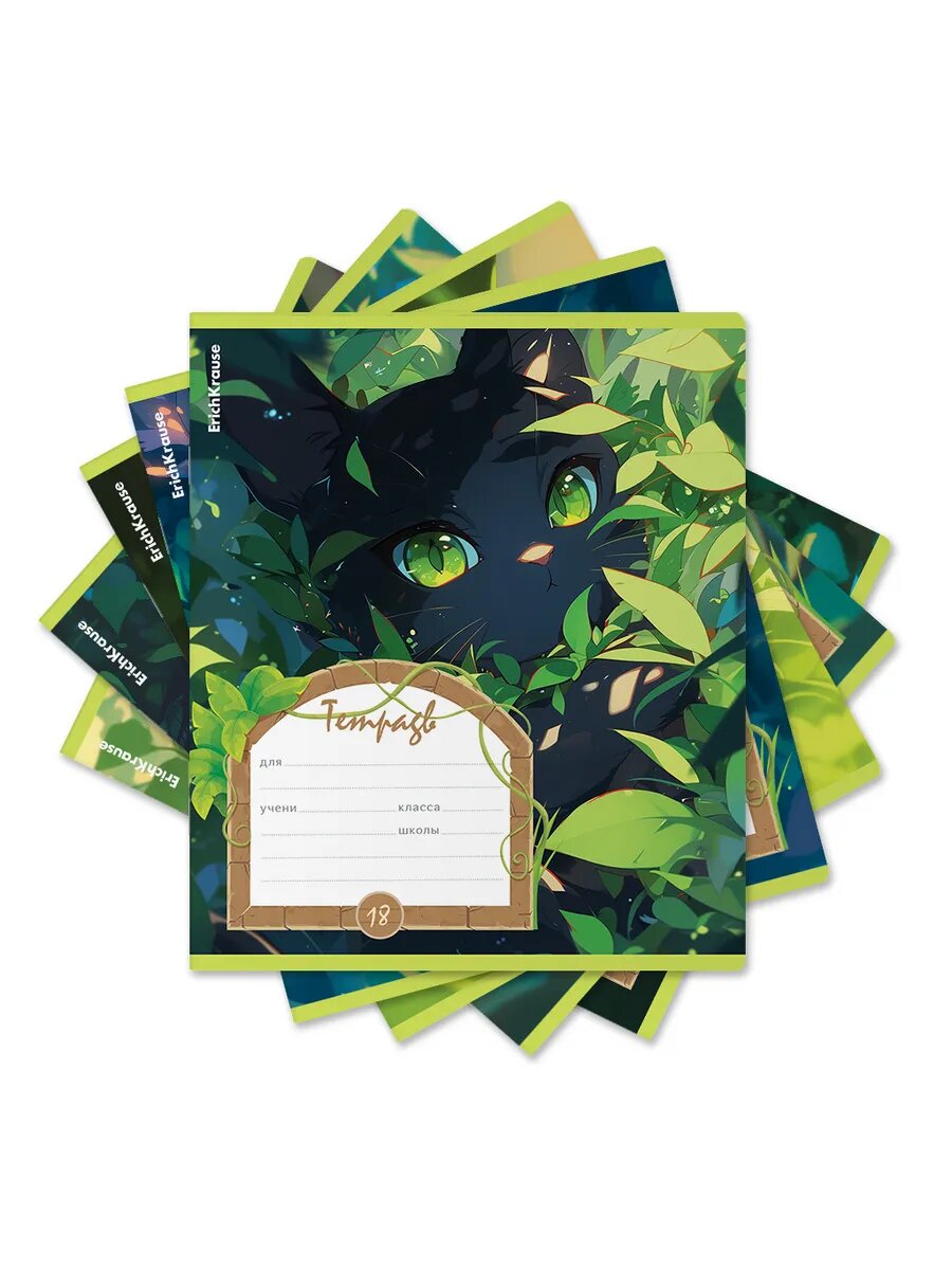 Тетрадь 18 л. в линейку "Garden Pet" (в упаковке из 5 шт.)