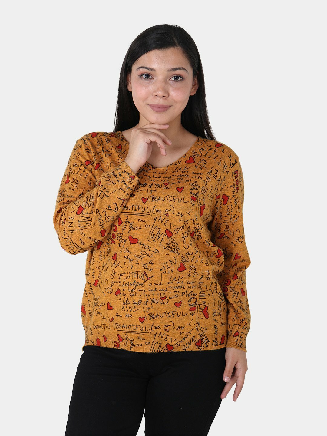 Свитер размер One Size, , манго — фото 1