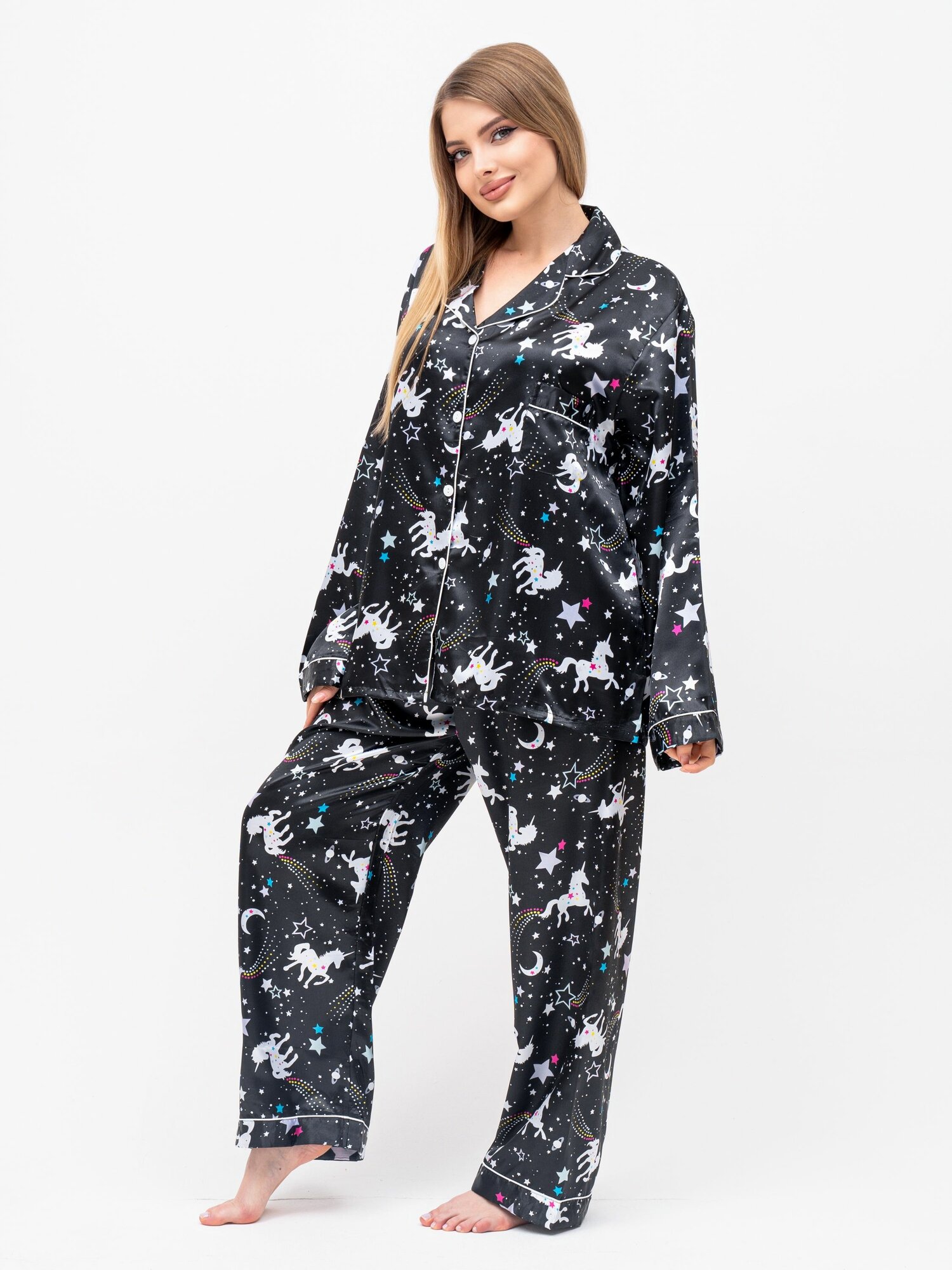 Пижама SABO textile, размер 3XL, черный — фото 1