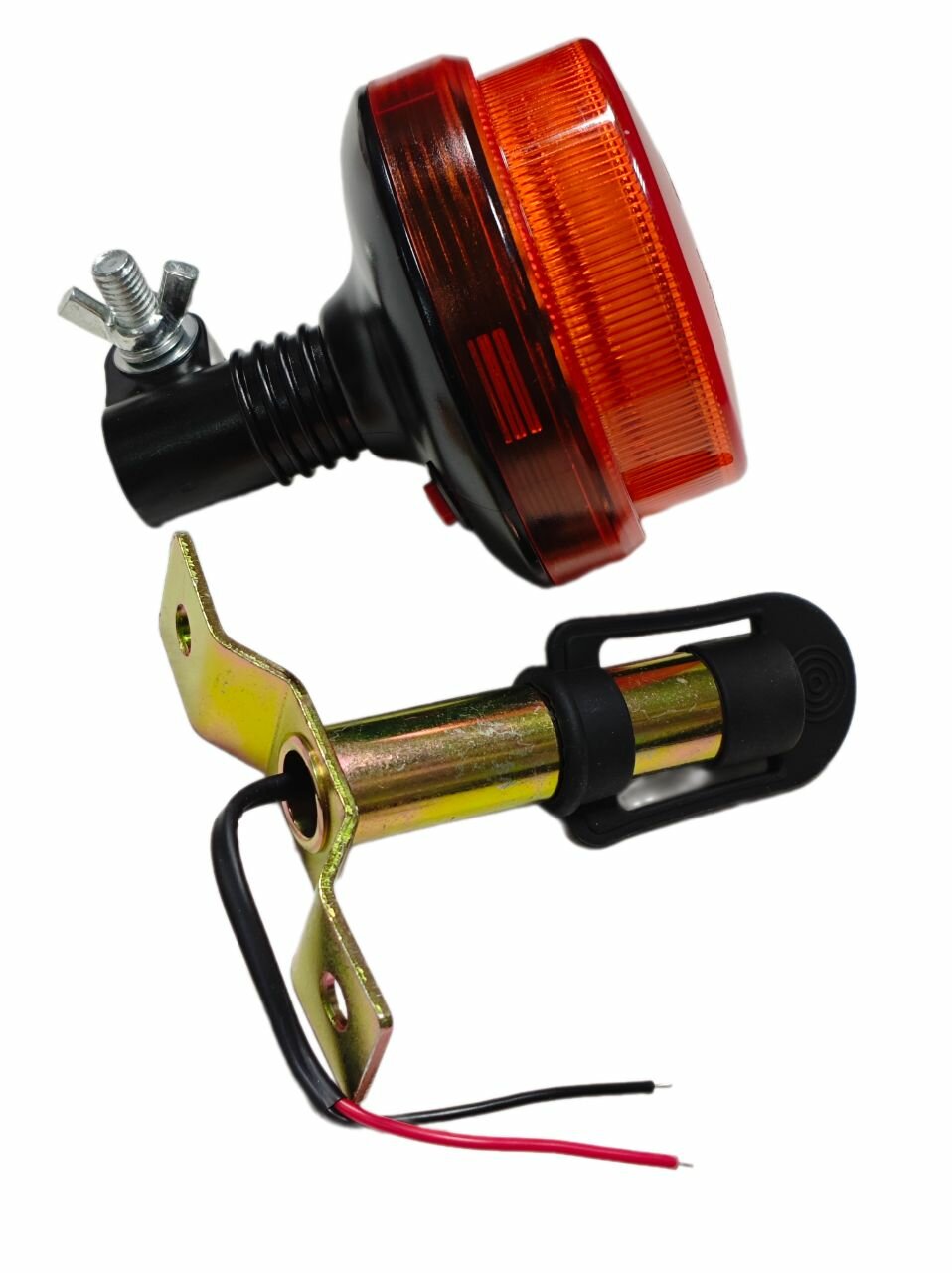 Маяк LED-025T светодиодный на штангу с T-образным кронштейном (12-24V оранжевый)