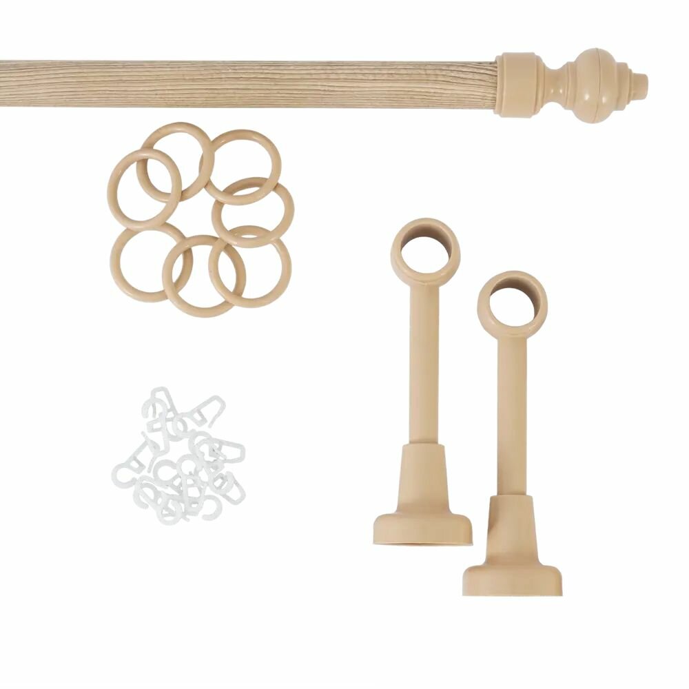 Карниз однорядный ЛЦ 160 см металл цвет карпатская ель