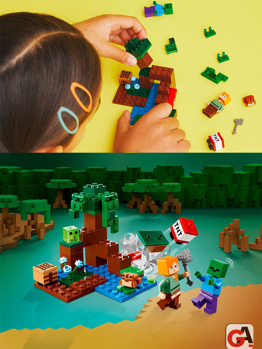 Конструктор Майнкрафт Болотное приключение — фото 1