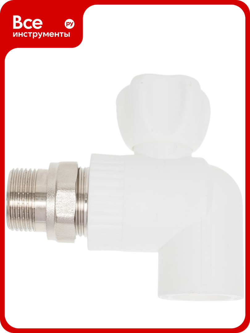 Крана шаровой для радиатора Damento угловой 25x3/4