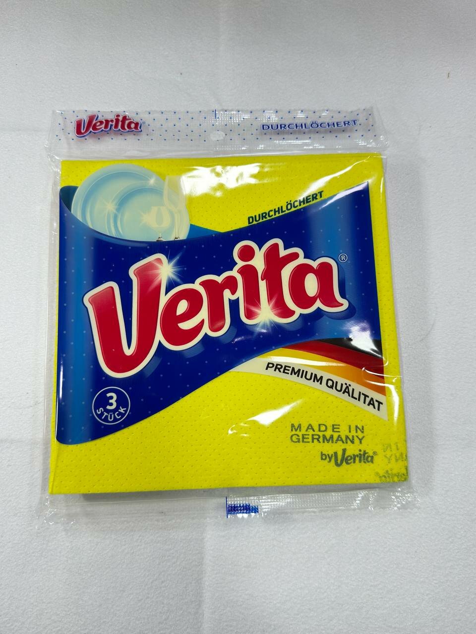 Набор кухонных салфеток Verita, для влажной уборки, хлопок/целлюлоза