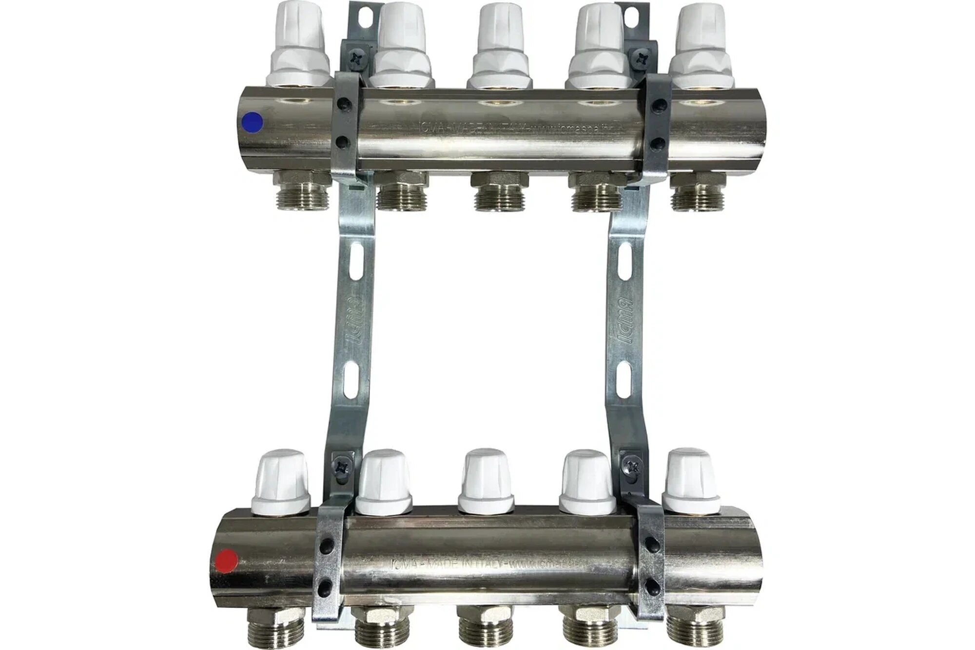 Коллектор ICMA S.P.A. регулировка ручная или терморегулирующая (28x1.5), 1"х3/4"(евроконус) - 5 вых. K005 /87K005PQ06