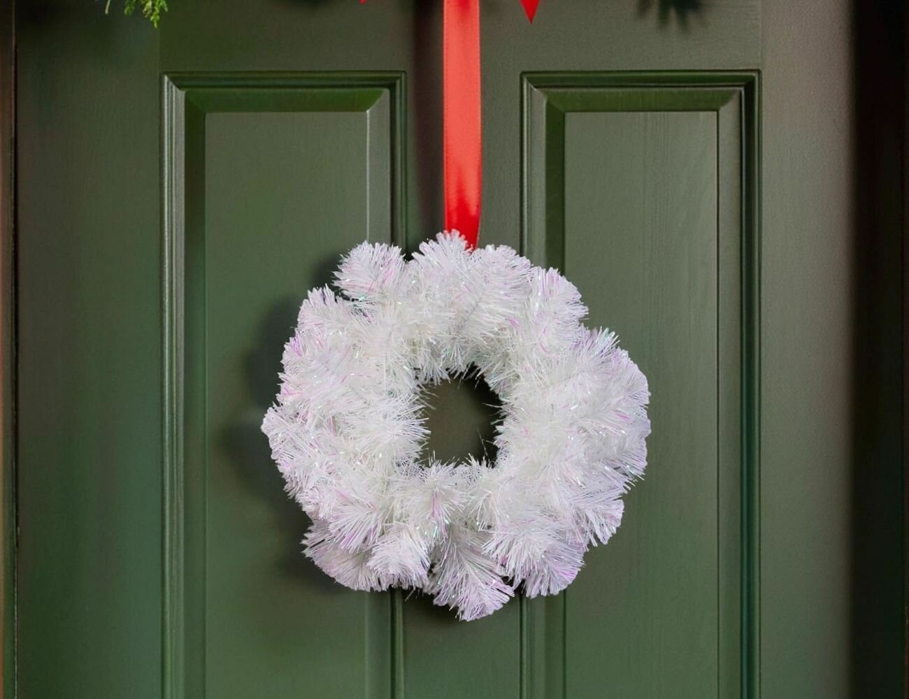 Венок рождественский радужный хвоя - PVC 35 см MOROZCO ВН-10