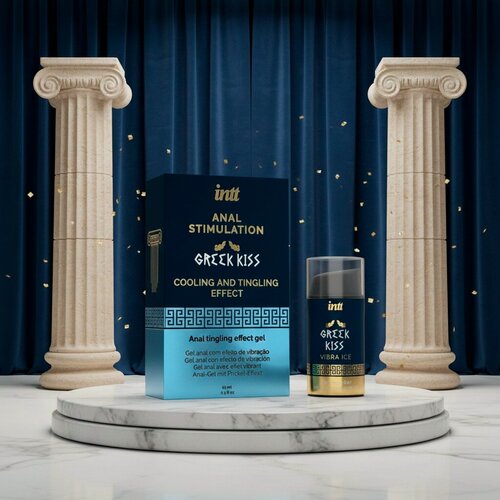 Изображение товара Гель-смазка для ануса INTT "Greek Kiss", водная основа, флакон-дозатор, 15 мл