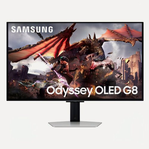 Изображение товара Монитор игровой Samsung Odyssey OLED G8 G80SD S32DG800SI 32"/OLED/3840x2160/240Гц/серебристый