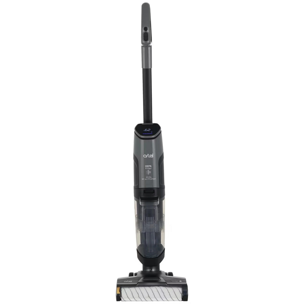 Вертикальный пылесос Artel ART-WV-307 Black, мощный 2в1 сухая и влажная, аккумуляторный