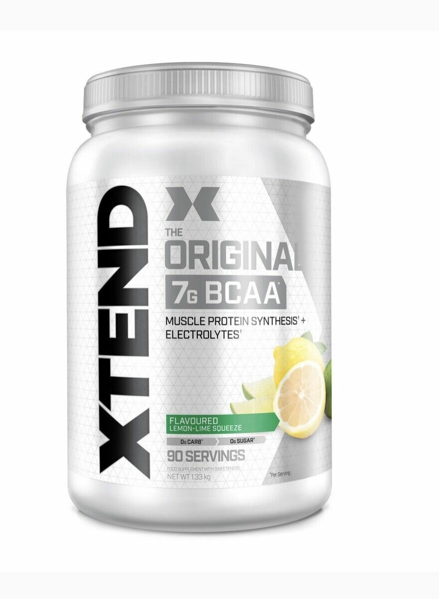 Аминокислоты с разветвленной цепью ВСАА от Scivation XTEND Zero sugar 90 порций со вкусом лимон-лайм