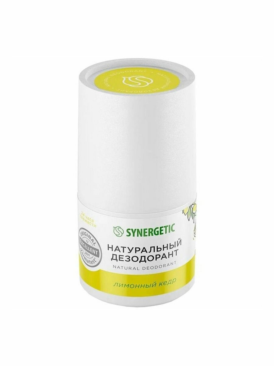 SYNERGETIC Дезодорант для тела 50мл "Лимонный кедр"