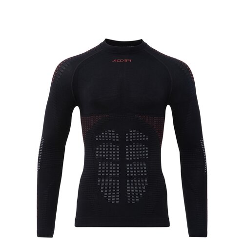 фото Термобелье верх accapi synergy long sleeve shirt, размер xl/xxl, черный, красный