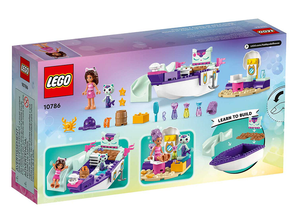 Конструктор LEGO Gabby's Dollhouse 10786 Корабль и спа Габи и МерКэта, 88 дет.