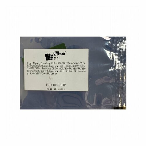 Чип к-жа Samsung CLP-360/365/CLX-3300/3305 (1,5K) black (CLT-K406S) (type B80) UNItech(Apex) clt k406s ops clt k406s ops совместимый черный тонер картридж для samsung clx 3300 3305 clp 360