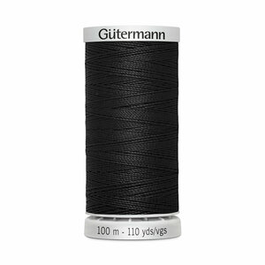 Нить Gutermann Extra Strong 40/100 м суперкрепкая, 100% полиэстер, цвет 000 черный