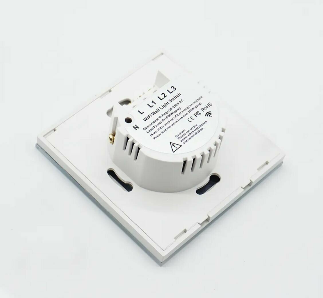 Мощный умный сенсорный выключатель с WiFi Minitiger FS-WCS-W02 (Tuya / Smart Life) — фото 1