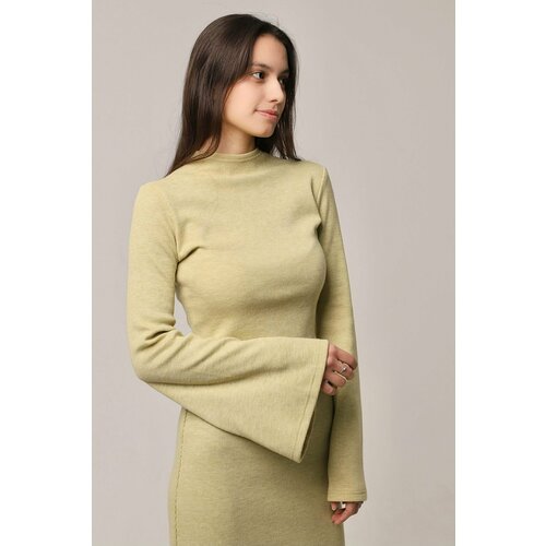 Водолазка, размер S, желтый, зеленый