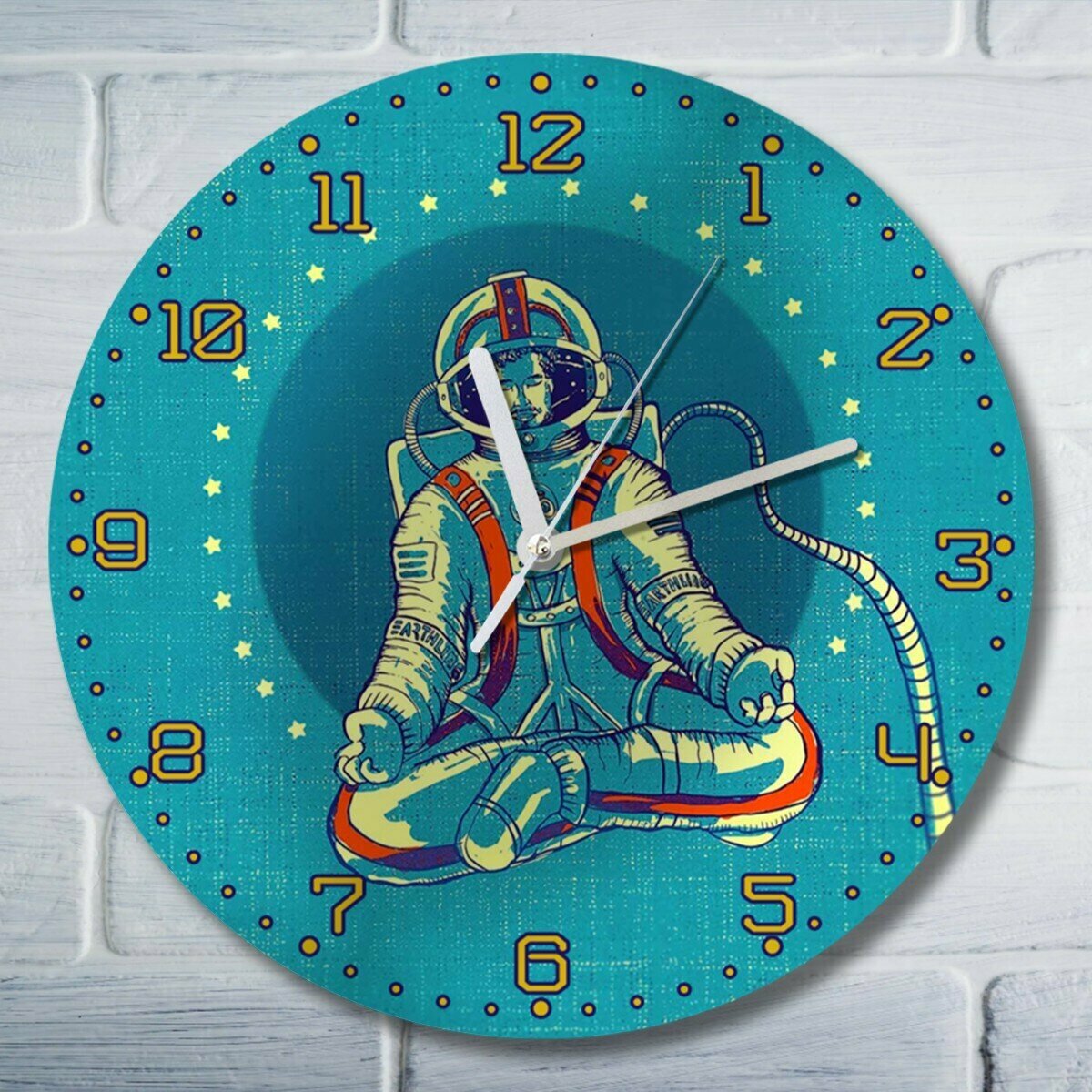 Настенные часы УФ с рисунком космос - 113